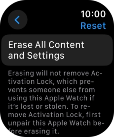 Press Erase All Content and Settings.