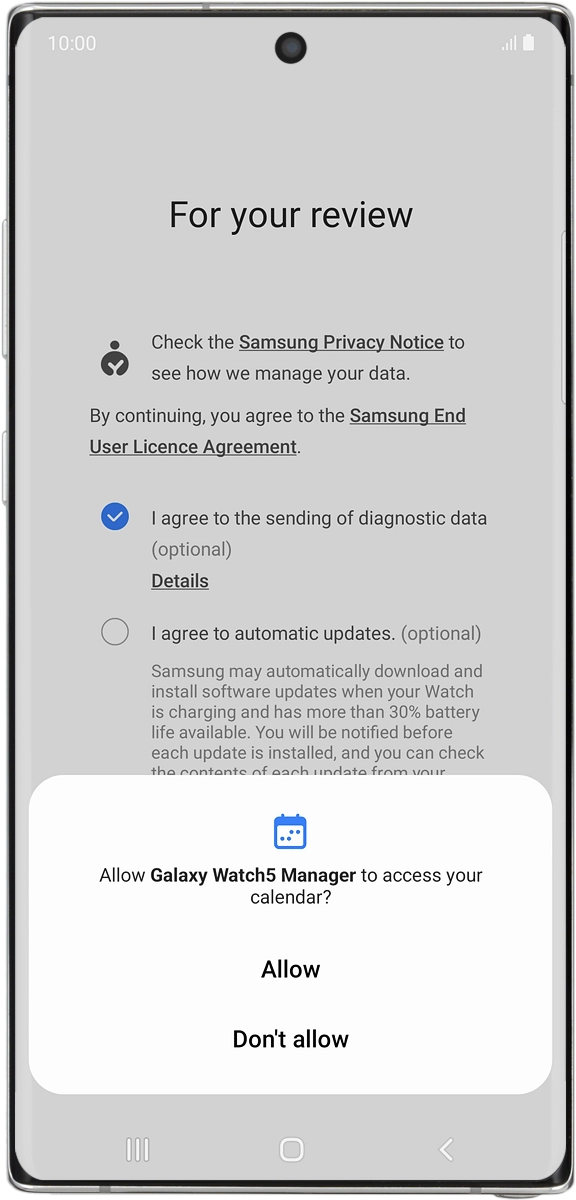 On your phone: Press Allow.