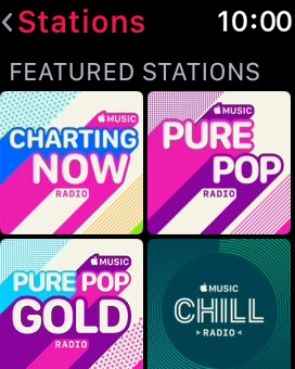 Press the required radio station.