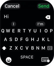 Press the input icon.