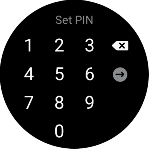 Key in the required PIN and follow the instructions on the screen to create a PIN as lock code.