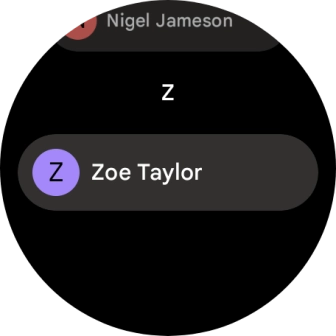 Press the required contact.