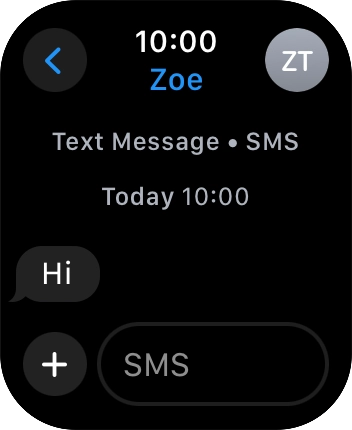 Press SMS.