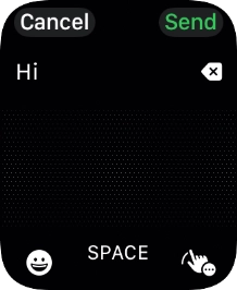 Press the input icon.