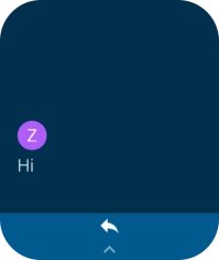 Slide your finger upwards on the screen.