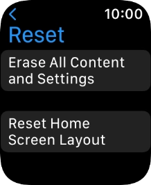 Press Erase All Content and Settings.
