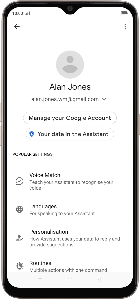 On your phone: Press Languages.