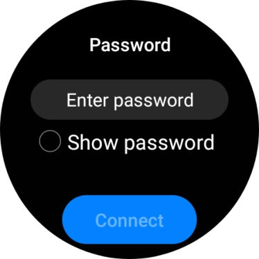 Press Enter password.