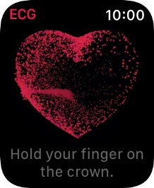 Place your index finger on the Digital Crown while the measurement is done.