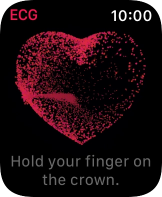 Place your index finger on the Digital Crown while the measurement is done.