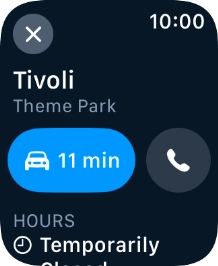 Press the start journey icon.