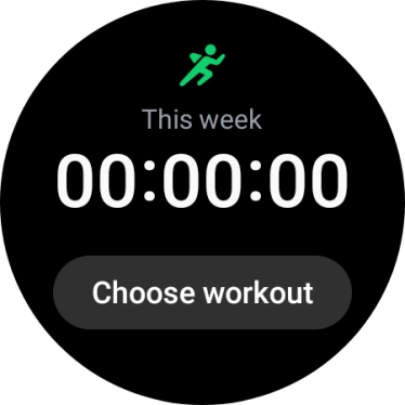 Press Choose workout.