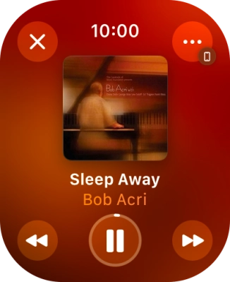 Turn the Digital Crown to select the required volume. Turn the Digital Crown to select the required volume.
