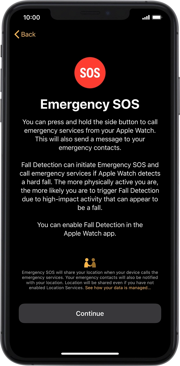 On your phone: Press Continue.