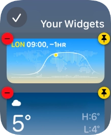 Press the confirm icon.