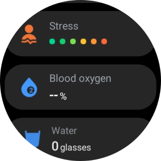 Press Blood oxygen.
