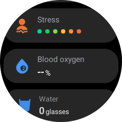 Press Blood oxygen.