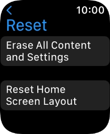 Press Erase All Content and Settings.