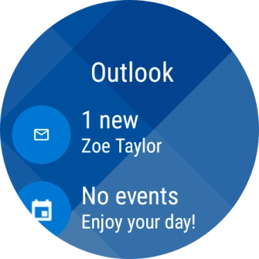 Press the email message icon.