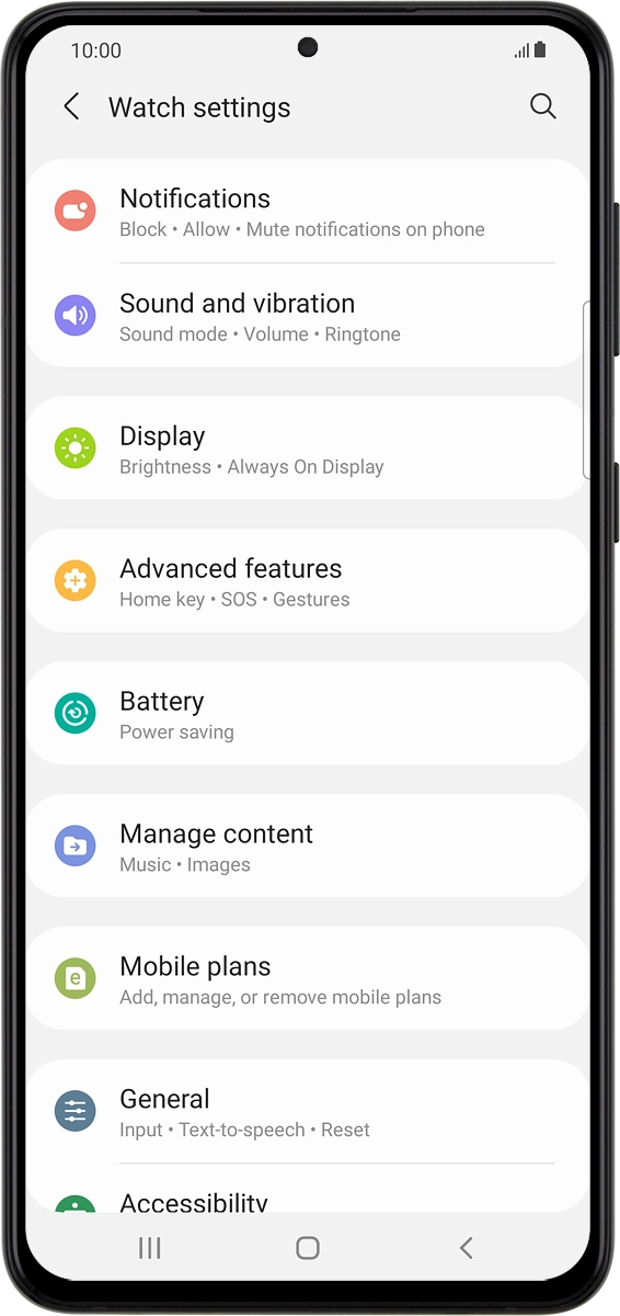 On your phone: Press Manage content.