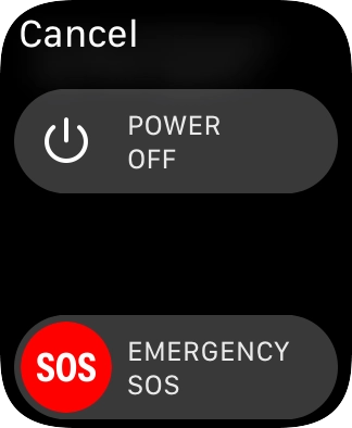Press and drag the power off icon right.