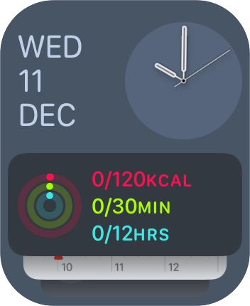 Press and hold anywhere on the screen.