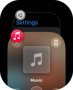 Slide your finger left on the required application.