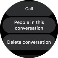 Press Delete conversation.