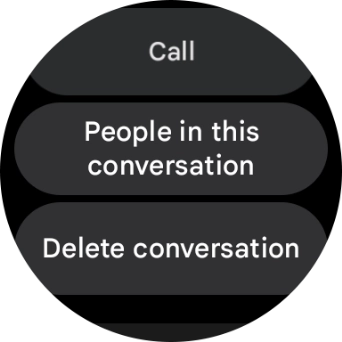 Press Delete conversation.