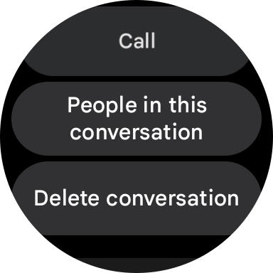Press Delete conversation.