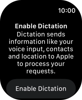 Press Enable Dictation.