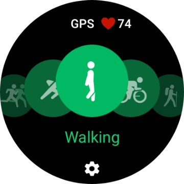 Press the settings icon.