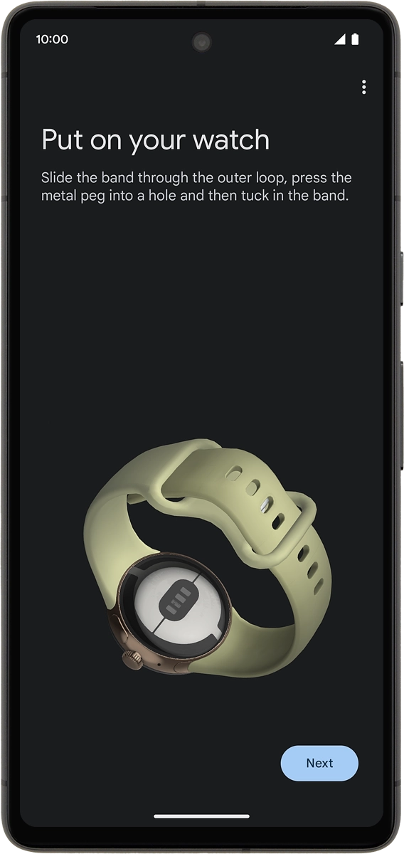 On your phone: Press Next.