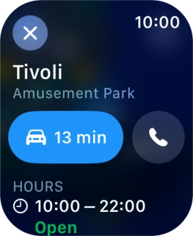 Press the start journey icon.