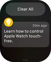 Press the required notification to open it. Press the required notification to open it.