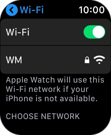Press the Digital Crown to return to the home screen.