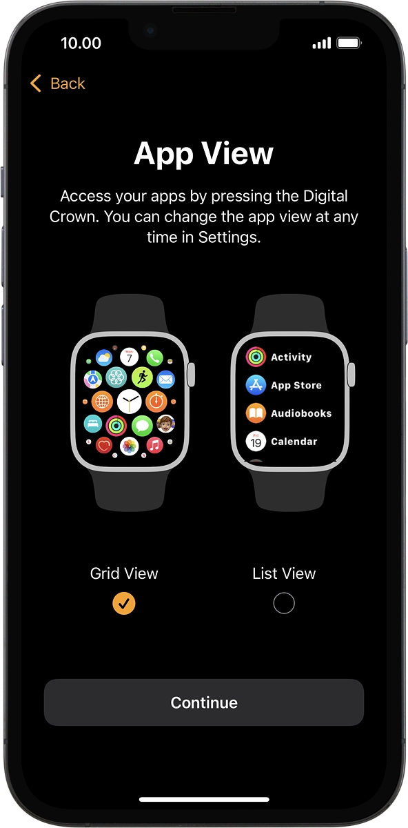 On your phone: Press the required setting.