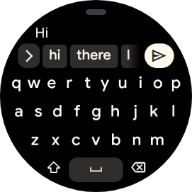 Write the required text and press the send icon. Write the required text and press the send icon.