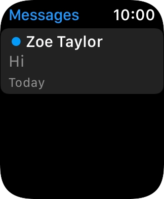 Press the required text message.