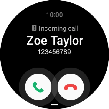 Press the accept call icon and slide your finger upwards to answer the call.