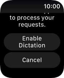 Press Enable Dictation.
