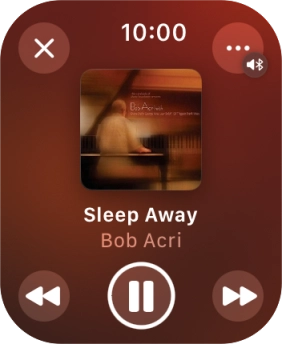 Turn the Digital Crown to select the required volume.