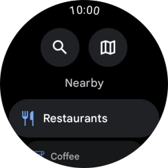 Press the search icon.