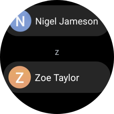 Press the required contact.