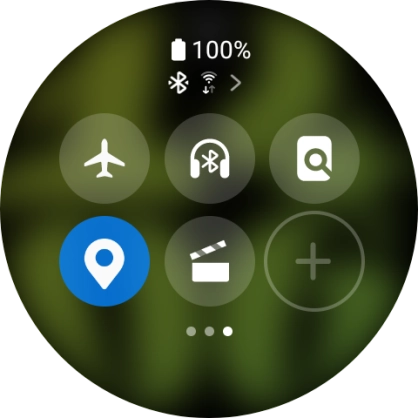 Press the find my phone icon to send a signal to your phone.