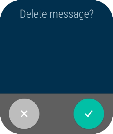 Press the confirm icon.