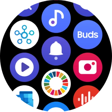 Press the music player icon.