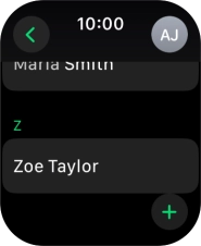 Press the required contact.