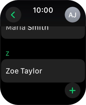 Press the required contact.