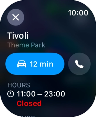 Press the start journey icon.